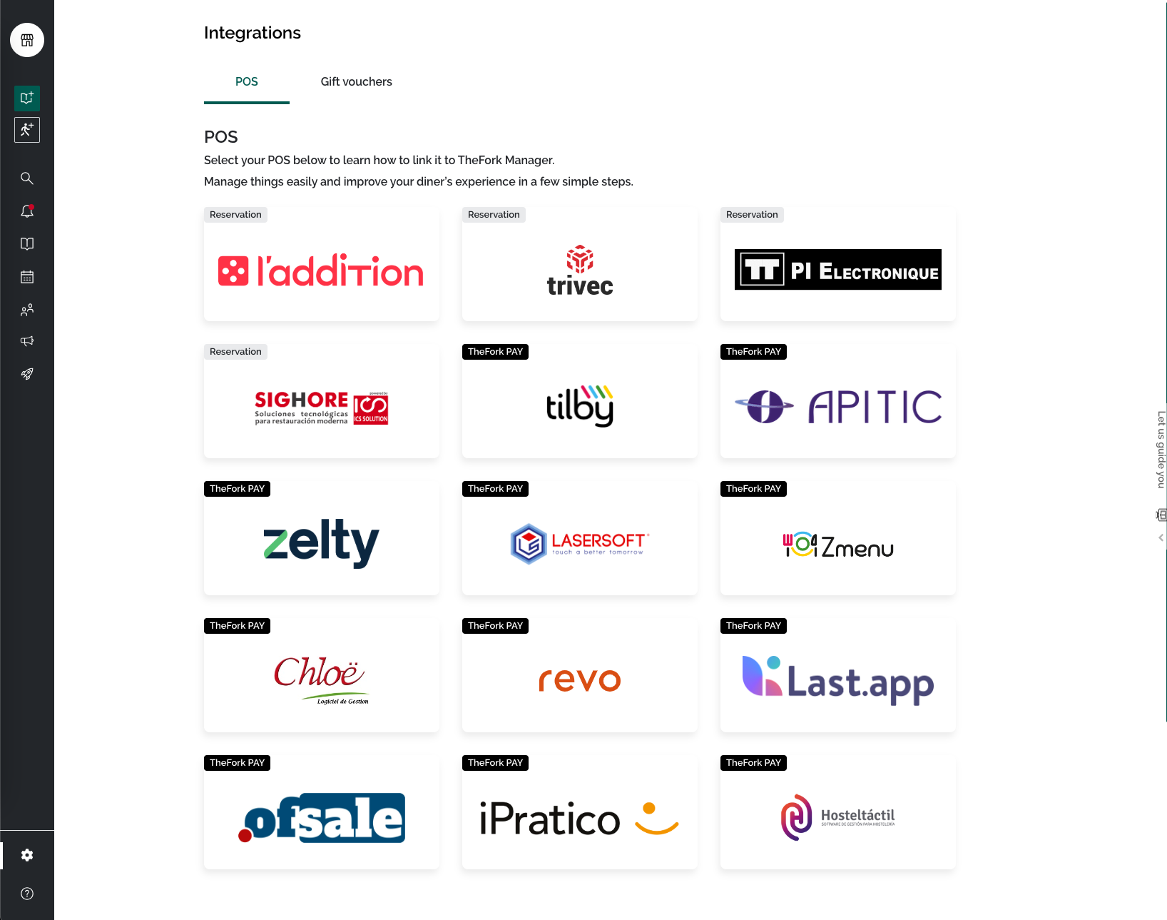 TFM POS activation